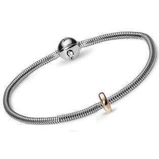 Christina Watches silver bracelet with goldplated silver stopper, 16 cm